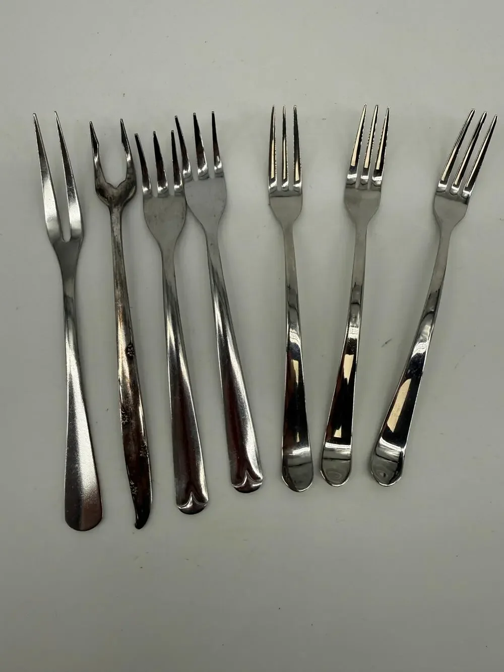 Community Oneida Mixed Forks Flatware Lot Salad Cocktail Seafood Stainless